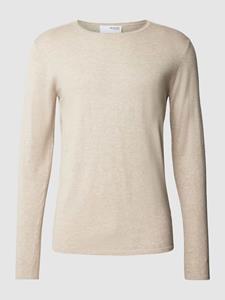 Selected Homme Gebreide pullover met ronde hals, model 'Rome'