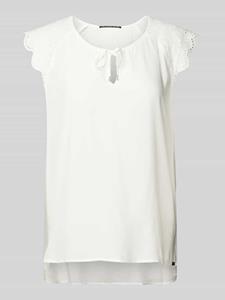 QS Blusentop, mit Broderie Anglaise - Spitze und Stickereien