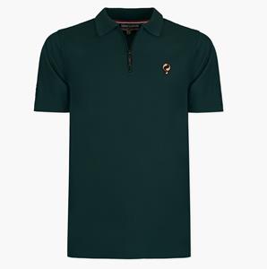 Quick-Q1905 Heren Polo Zuidland | Donkergrasgroen
