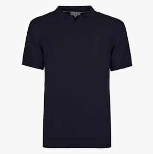 Quick-Q1905 Heren Gebreide Polo Enter | Donkerblauw