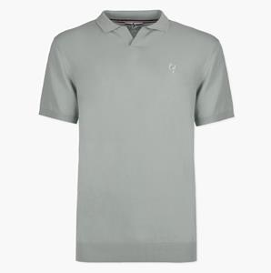 Quick-Q1905 Heren Gebreide Polo Enter | Mistgroen