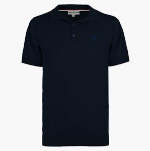 Quick-Q1905 Heren Gebreide Polo Hessum | Donkerblauw