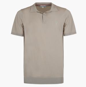 Quick-Q1905 Heren Gebreide Polo Hessum | Lichtbeige