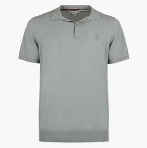 Quick-Q1905 Heren Gebreide Polo Hessum | Mistgroen