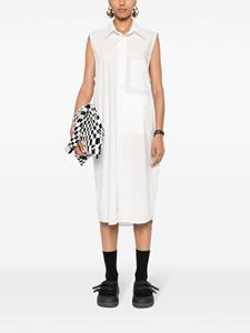 mm6maisonmargiela MM6 Maison Margiela Dione katoen-popeline midi-jurk - Wit