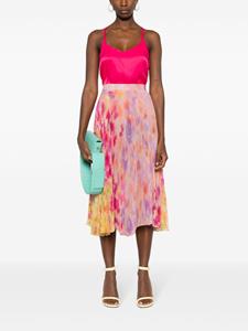 TWINSET Plooirok met bloemenprint - Roze