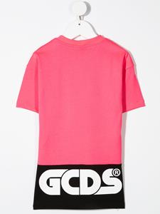 Gcds Kids T-shirtjurk met colourblocking - Roze