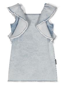 Andorine Spijkerjurk met franje - Blauw