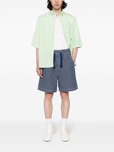 fivecm FIVE CM Katoenen shorts met jacquard - Blauw