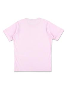 Stone Island Junior T-shirt met logopatch - Roze