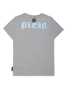 philipppleinjunior Philipp Plein Junior Skully Gang katoenen T-shirt - Grijs