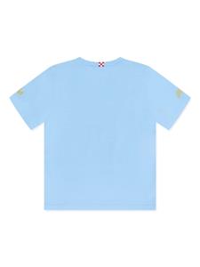 MC2 Saint Barth Kids crab-print cotton T-shirt - Blauw
