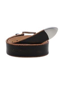 OUR LEGACY Double Tongue leather belt - Zwart