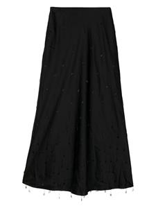 Simkhai Maxi-rok met franje - Zwart