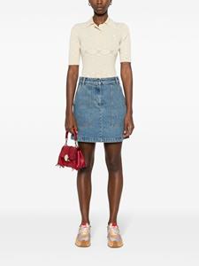 maisonkitsuné Maison Kitsuné Mini spijkerrok - Blauw