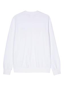 Sun 68 Sweater met geborduurd logo - Wit
