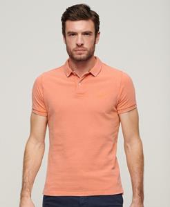 Superdry Mannen Destroyed Poloshirt Oranje