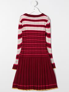 Marni Kids Jurk met plooirok - Rood