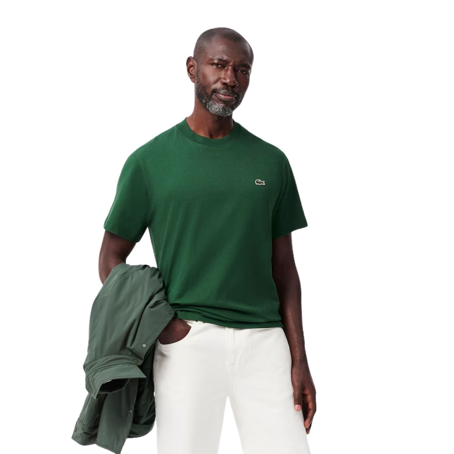 Lacoste T-shirt in jersey met ronde hals