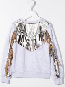msgmkids MSGM Kids Sweater met logoprint - Grijs