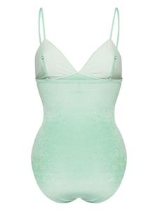 Baserange Fluwelen body - Groen