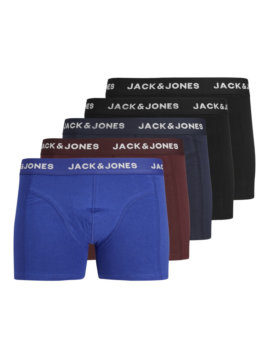 Jack & Jones Boxershorts JACBLACK FRIDAY Trunks 5-pack Zwart / Blauw / Bordeaux -M