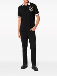 Billionaire Poloshirt met geborduurd logo - Zwart
