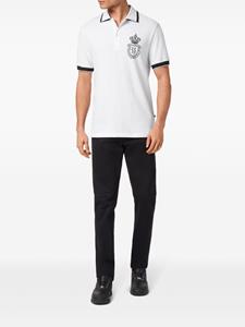 Billionaire Poloshirt met geborduurd logo - Wit