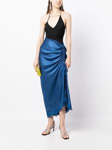 Madison.Maison Maxi-jurk met ruches - Blauw