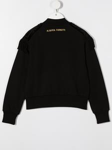 albertaferrettikids Alberta Ferretti Kids Bomberjack met epauletten - Zwart