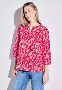 Cecil Shirtbluse - Damenbluse - kurze Knopfleiste - leichte  Baumwolle - moderner Print