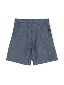 Aspesi Kids chambray bermuda shorts - Blauw