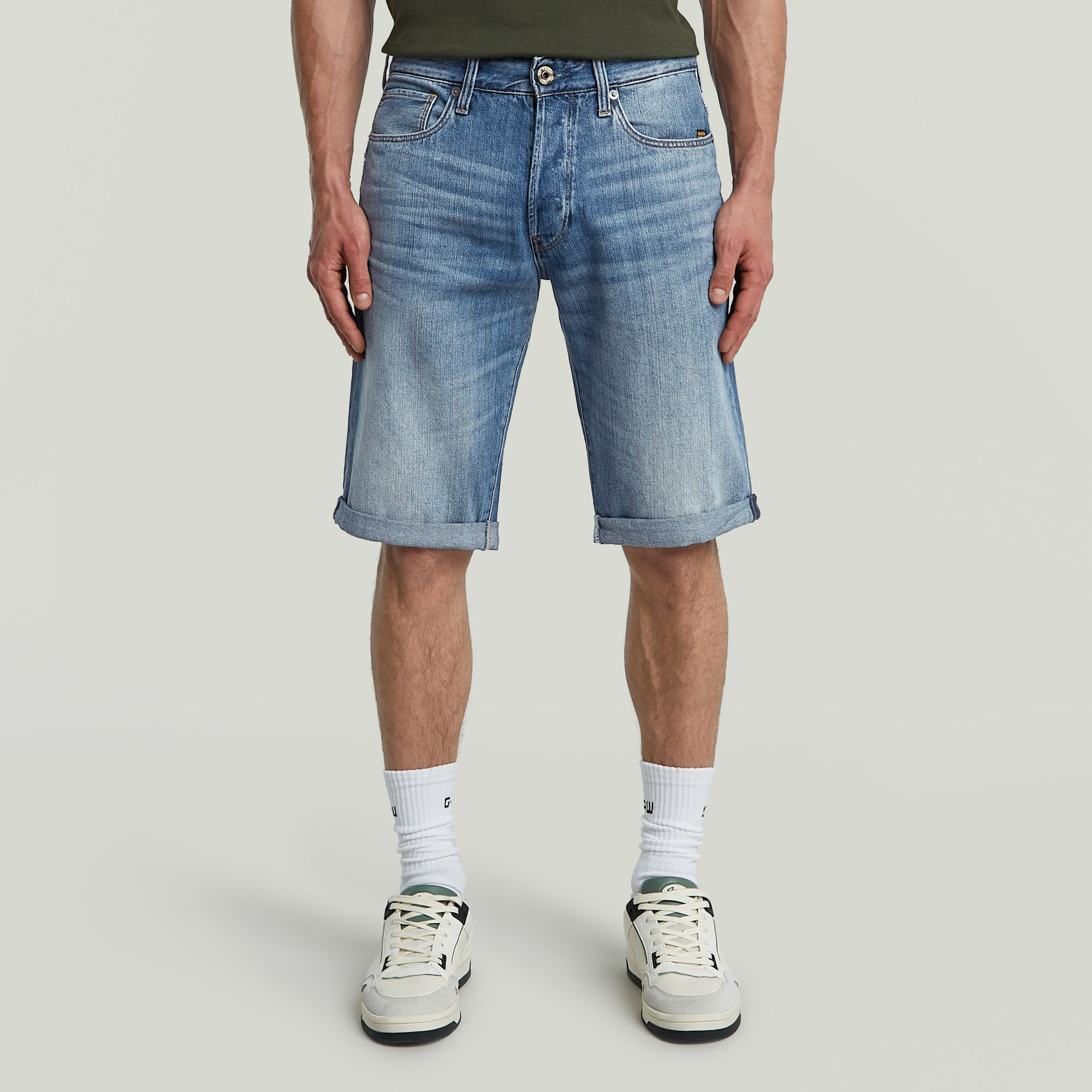 G-Star RAW 3301 Denim Short - Midden blauw - Heren