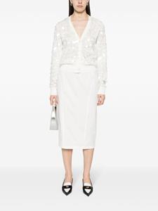 Nº21 Midi-rok met vlakken - Beige