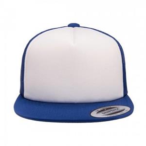 Flexfit By Yupoong Foam Trucker Cap met witte voorkant One Size wit/zwart