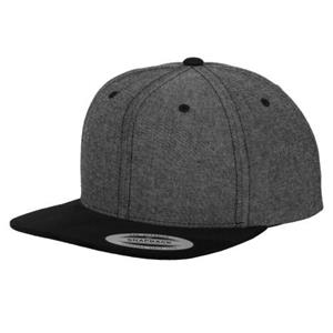 Yupoong Flexfit unisex chambray-suède snapback-pet One Size blauw/beige
