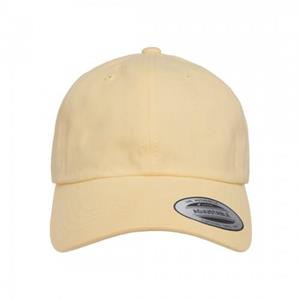 Flexfit by Yupoong dad cap van perzikkatoenen keperstof One Size wit