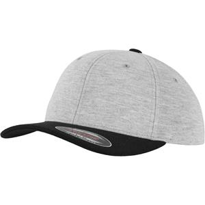 Flexfit by Yupoong dubbele jersey 2-kleurige pet L/XL grijs/zwart