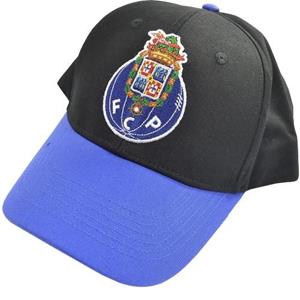 FC Porto Crest-honkbalpet One Size zwart/blauw
