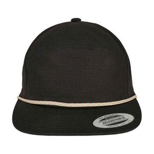 Flexfit gevlochten baseballpet One Size zwart