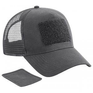 Beechfield unisex volwassen patch snapback pet One Size grijs
