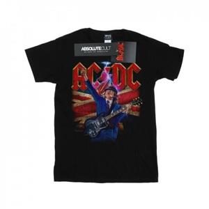 AC/DC Angus Union Flag Lightning T-shirt voor jongens 12-13 zwart