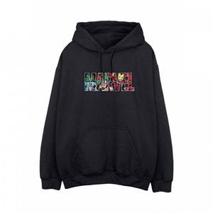 Marvel Comics heren hoodie met infill-logo L zwart