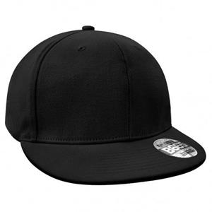 Beechfield heren platte piek rapper cap One Size zwart