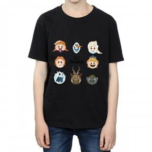 Frozen jongenshoofd katoenen T-shirt 12-13 zwart