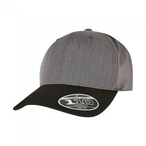 Flexfit Unisex Volwassen 110 Contrast Melange Cap One Size donkergrijze kleur/zwart