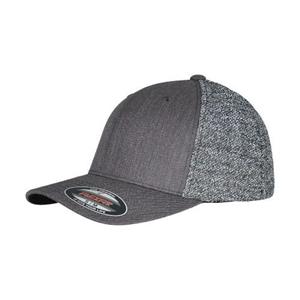 Flexfit unisex volwassen gemêleerde truckerpet One Size grijs/zwart