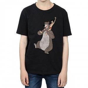 Pertemba FR - Apparel Jungle Book jongens klassiek Mowgli en Baloe katoenen T-shirt 12-13 zwart