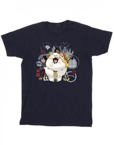 Disney jongens Big Hero 6 Baymax groep knuffel T-shirt 5-6 Years wit