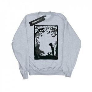 Disney Boys het Jungle Book silhouet Poster Sweatshirt 12-13 grijs